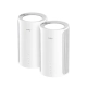 Cudy M11000 BE11000 Tri Band Wi-Fi 7 Mesh Router (2 Pack)